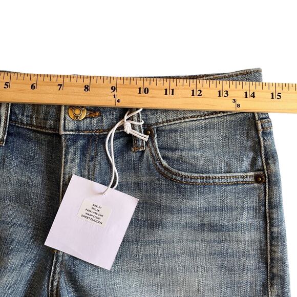 PISTOLA Revolve cut off Denim Shorts 3" Wash: Sweet Emotion Sz 27 - Picture 4 of 6